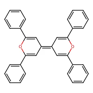 4H-Pyran, 4-(2,6-diphenyl-4H-pyran-4-ylidene)-2,6-diphenyl- structure