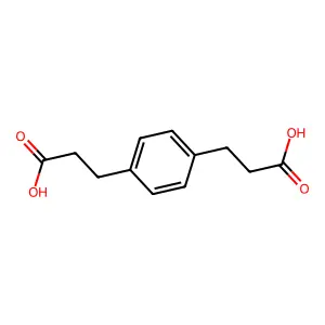 1,4-苯二丙酸 structure