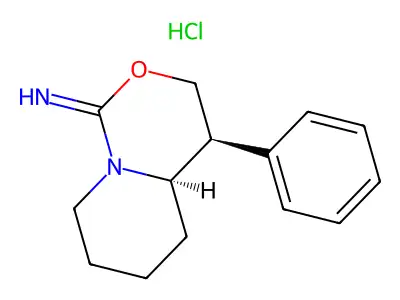 1H,3H-Pyrido(1,2-c)oxazine, hexahydro-1-imino-4-phenyl-, hydrochloride, (E)- structure