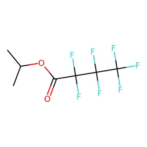 Heptafluorobutyric acid, isopropyl ester structure