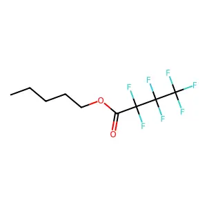 Heptafluorobutyric acid, n-pentyl ester structure