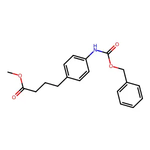 Carbanilic acid, 4-(3-(methoxycarbonyl)propyl)-, benzyl ester structure