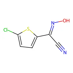 2-Thiopheneacetonitrile, 5-chloro-alpha-(hydroxyimino)- structure