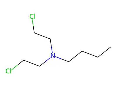 N,N-双(2-氯乙基)丁-1-胺 structure