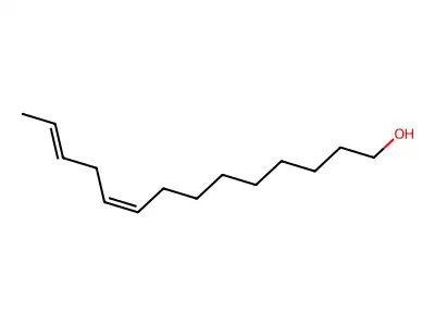 Tetradeca-9,12-dien-1-ol structure