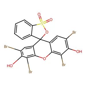 2',4',5',7'-Tetrabromosulfonfluorescein structure