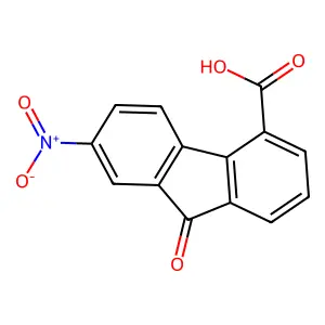 7-Nitro-9-oxo-4-fluorenecarboxylic acid structure