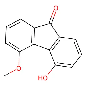4-hydroxy-5-methoxy-9H-fluoren-9-one structure
