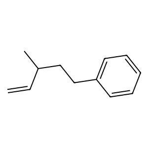 (3-Methyl-4-pentenyl)benzene structure