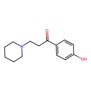 1-(4-Hydroxyphenyl)-3-piperidin-1-ylpropan-1-one structure