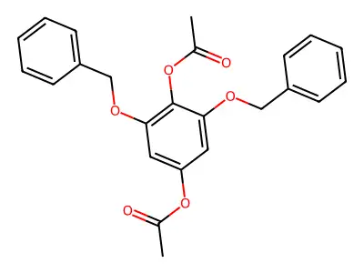 2,6-Dibenzyloxyhydroquinone diacetate structure