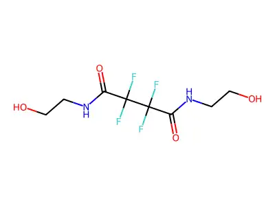 2,2,3,3-Tetrafluoro-N1,N4-bis(2-hydroxyethyl)butanediamide structure