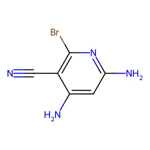 4,6-Diamino-2-bromo-3-pyridinecarbonitrile structure