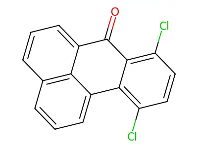 7H-Benz(de)anthracen-7-one, 8,11-dichloro- structure
