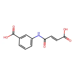 3-(3-Carboxyprop-2-enoylamino)benzoic acid structure