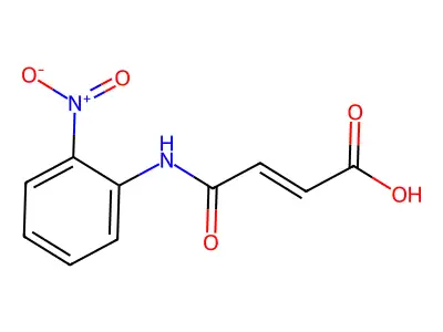 (Z)-3-[(2-硝基苯基)氨基甲酰基]丙-2-烯酸 structure
