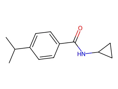 N-cyclopropyl-4-(propan-2-yl)benzamide structure