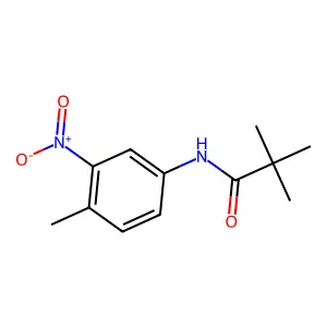 2,2-dimethyl-N-(4-methyl-3-nitrophenyl)propanamide structure