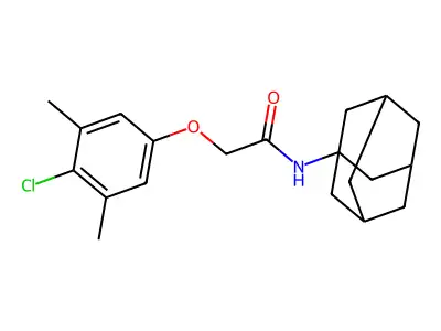 N-(1-adamantyl)-2-(4-chloro-3,5-dimethylphenoxy)acetamide structure