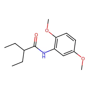 N-(2,5-dimethoxyphenyl)-2-ethylbutanamide structure