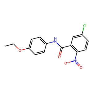 5-chloro-N-(4-ethoxyphenyl)-2-nitrobenzamide structure