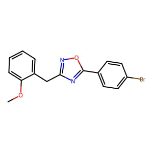 5-(4-Bromophenyl)-3-(2-methoxybenzyl)-1,2,4-oxadiazole structure