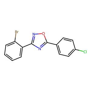 3-(2-Bromophenyl)-5-(4-chlorophenyl)-1,2,4-oxadiazole structure