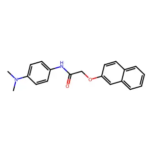 N-[4-(dimethylamino)phenyl]-2-(naphthalen-2-yloxy)acetamide structure