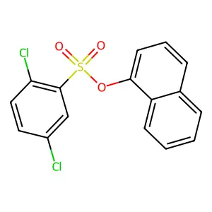 Naphthalen-1-yl 2,5-dichlorobenzene-1-sulfonate structure