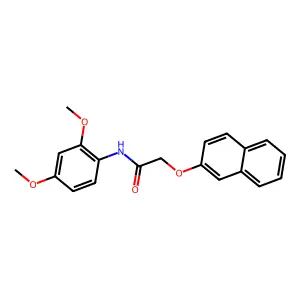 N-(2,4-dimethoxyphenyl)-2-(2-naphthyloxy)acetamide structure