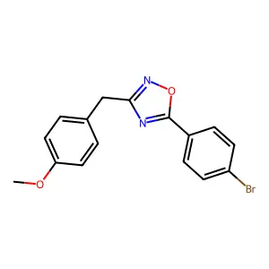 5-(4-Bromophenyl)-3-(4-methoxybenzyl)-1,2,4-oxadiazole structure