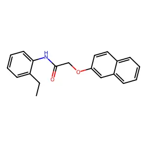N-(2-ethylphenyl)-2-(2-naphthyloxy)acetamide structure