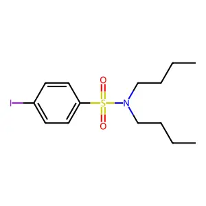 N,N-dibutyl-4-iodobenzene-1-sulfonamide structure