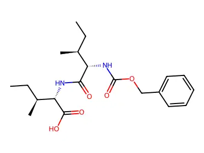 2-[[2-(Benzyloxycarbonylamino)-3-methyl-pentanoyl]amino]-3-methyl-pentanoic acid structure