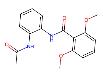 N-(2-acetamidophenyl)-2,6-dimethoxybenzamide structure