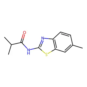 2-methyl-N-(6-methyl-1,3-benzothiazol-2-yl)propanamide structure