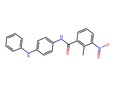 2-methyl-3-nitro-N-[4-(phenylamino)phenyl]benzamide structure