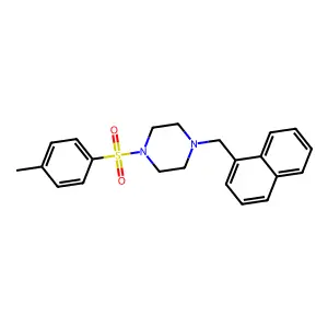 1-[(4-Methylphenyl)sulfonyl]-4-(1-naphthylmethyl)piperazine structure
