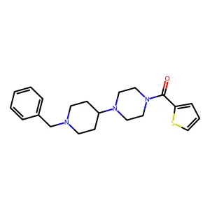 [4-(1-Benzylpiperidin-4-yl)piperazin-1-yl]-thiophen-2-ylmethanone structure