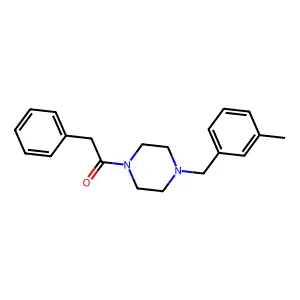 1-[4-(3-Methylbenzyl)piperazin-1-yl]-2-phenylethanone structure