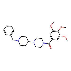 [4-(1-Benzylpiperidin-4-yl)piperazin-1-yl]-(3,4,5-trimethoxyphenyl)methanone structure