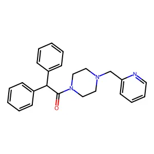 2,2-Diphenyl-1-[4-(pyridin-2-ylmethyl)piperazin-1-yl]ethanone structure