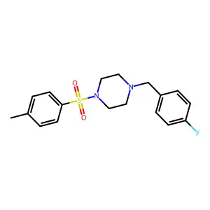 1-(4-Fluorobenzyl)-4-[(4-methylphenyl)sulfonyl]piperazine structure