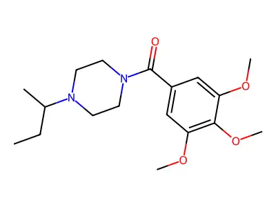 (4-Butan-2-ylpiperazin-1-yl)-(3,4,5-trimethoxyphenyl)methanone structure