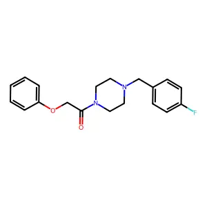 1-[4-(4-Fluorobenzyl)piperazin-1-yl]-2-phenoxyethanone structure