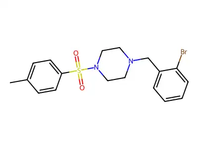 1-(2-Bromobenzyl)-4-[(4-methylphenyl)sulfonyl]piperazine structure