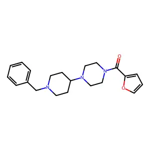 [4-(1-Benzylpiperidin-4-yl)piperazin-1-yl]-(furan-2-yl)methanone structure