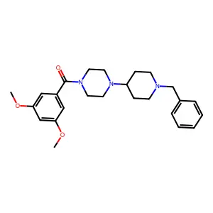 [4-(1-Benzylpiperidin-4-yl)piperazin-1-yl]-(3,5-dimethoxyphenyl)methanone structure