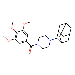 [4-(2-Adamantyl)piperazin-1-yl]-(3,4,5-trimethoxyphenyl)methanone structure