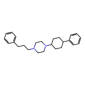 1-(4-Phenylcyclohexyl)-4-(3-phenylpropyl)piperazine structure